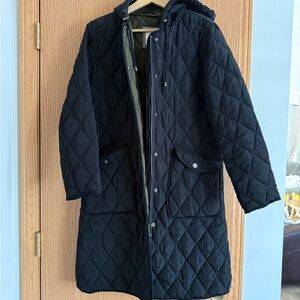 Lucky Brand Black and Olive Quilted Jacket